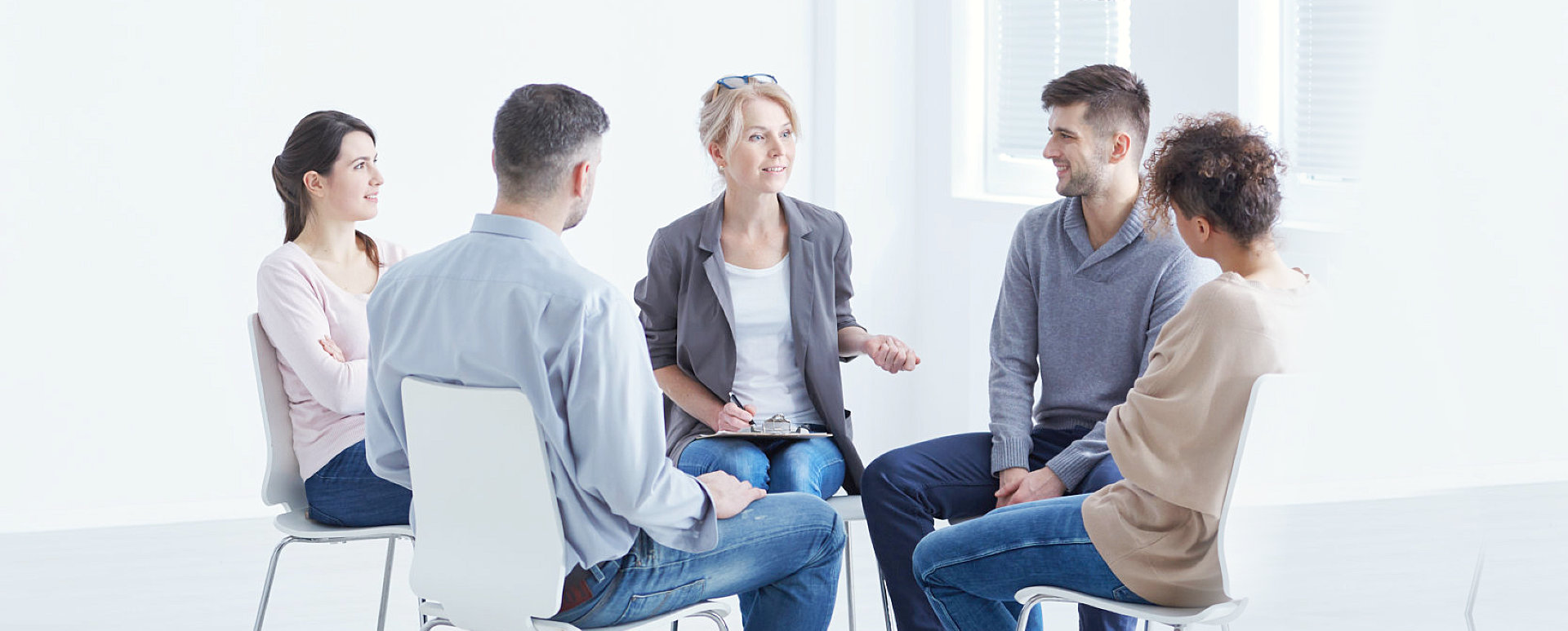 group of people doing counseling